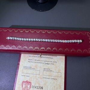 Cartier Diamond Silver Bracelet